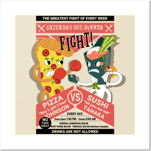 Saturday Out-Dinner Fight Posters and Art